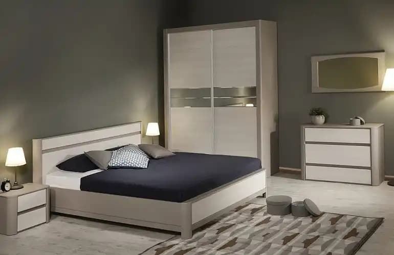 Спальня Лацио "Серый/дуб гладстоун"