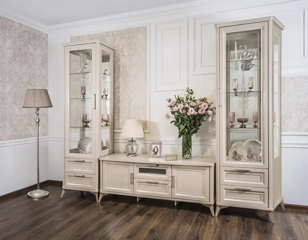 Гостиная Нонна (бежевый глянец)