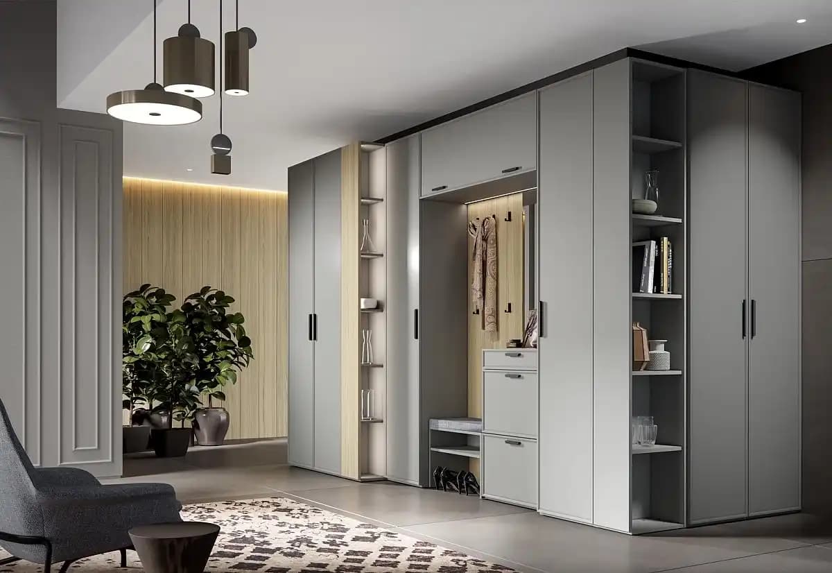 Прихожие Римини серая